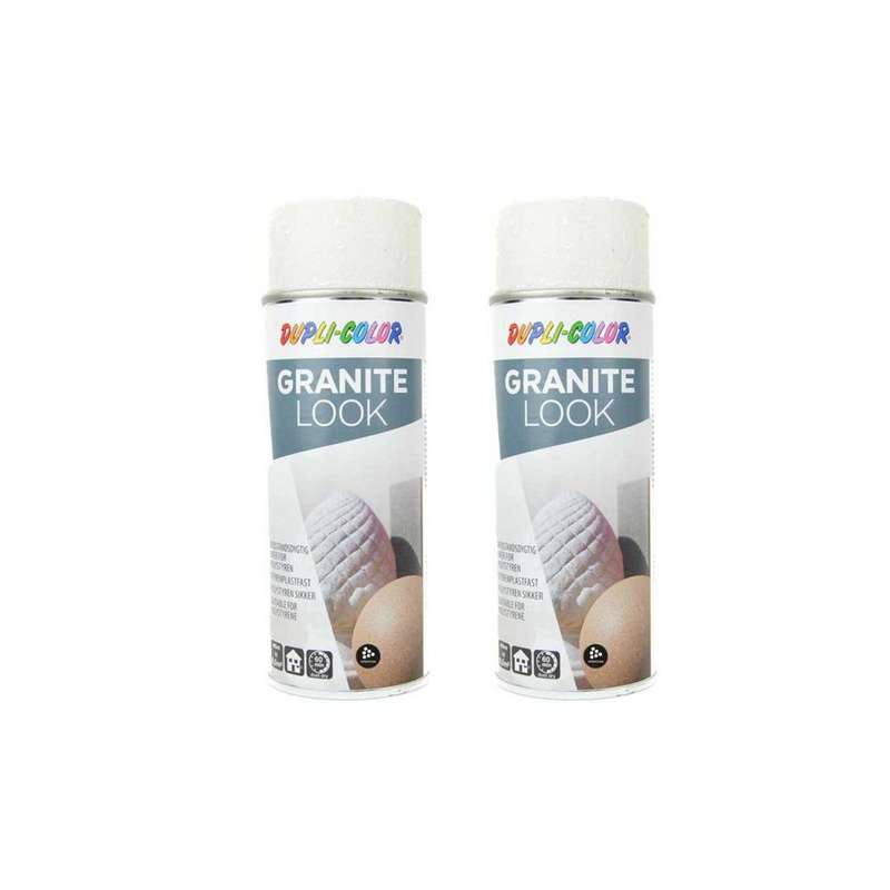 اسپری رنگ گرانیت سفید دوپلی کالر مدل Granite look حجم 400 میلی لیتر مجموعه 2 عددی اسپری رنگ گرانیت سفید دوپلی کالر مدل Granite look حجم 400 میلی لیتر مجموعه 2 عددی
