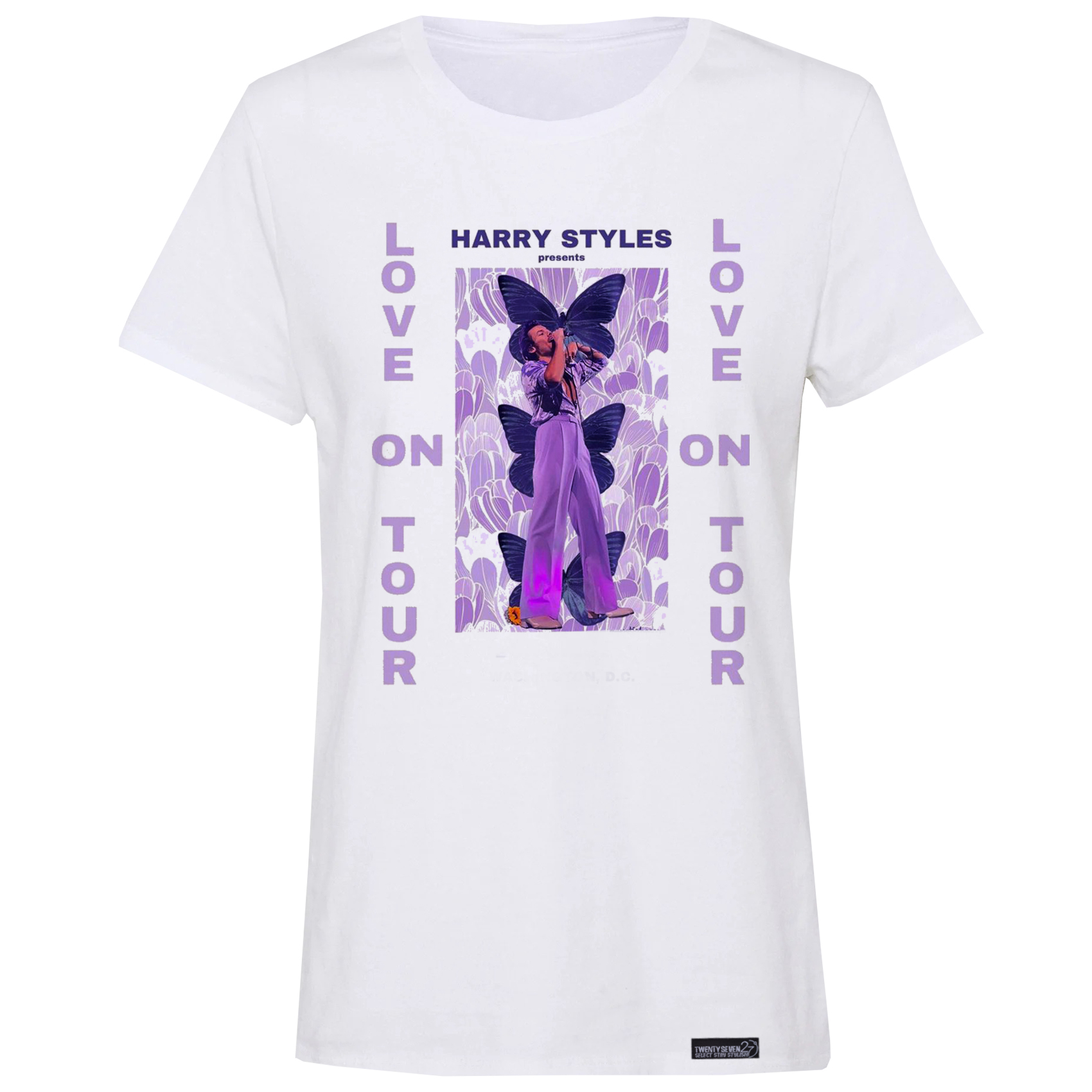 تی شرت آستین کوتاه زنانه 27 مدل هری استایلز کد WN1098