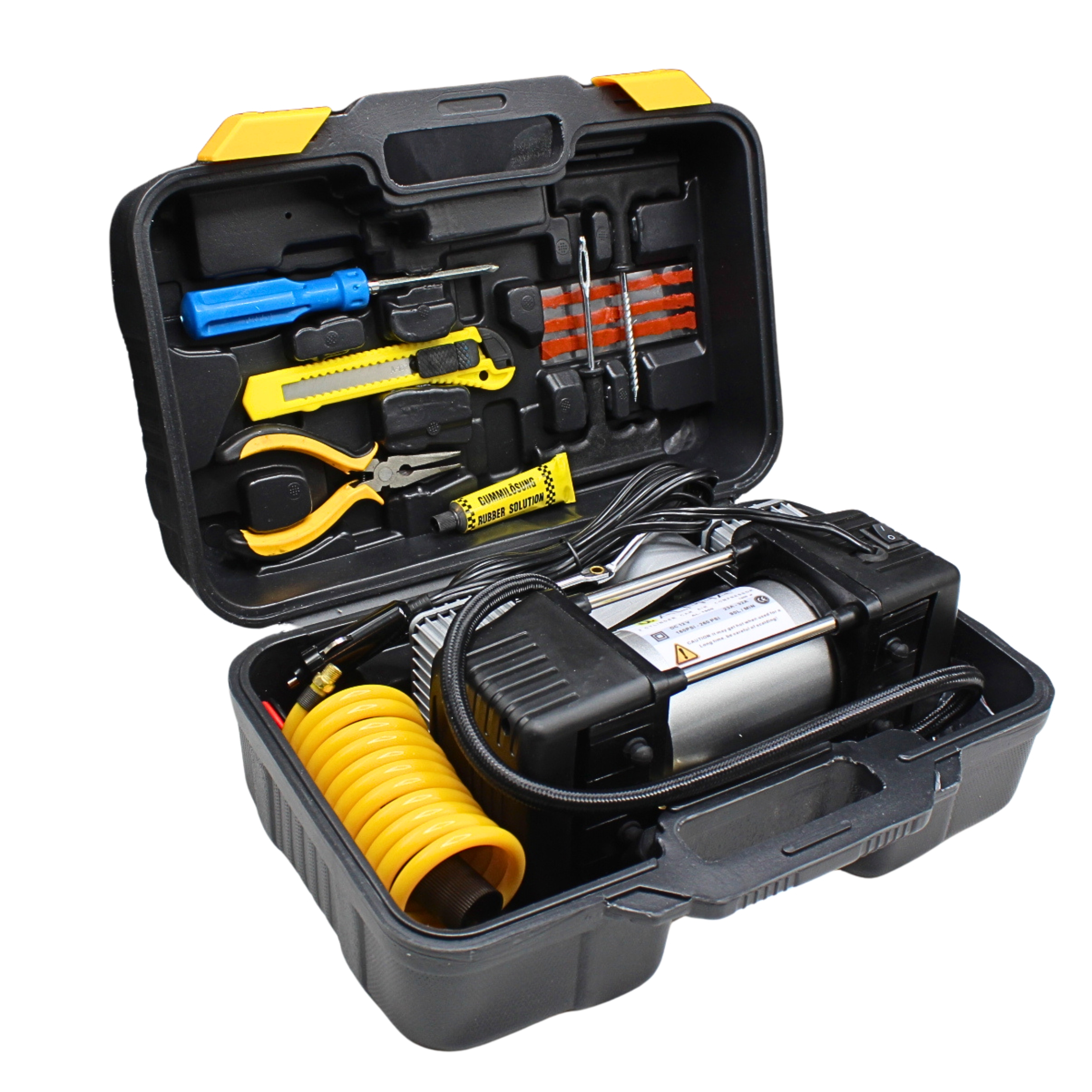 کمپرسور هوا 1500 وات آلفا مدل دوسیلندر صنعتی کد AL-10 مجموعه 10 عددی