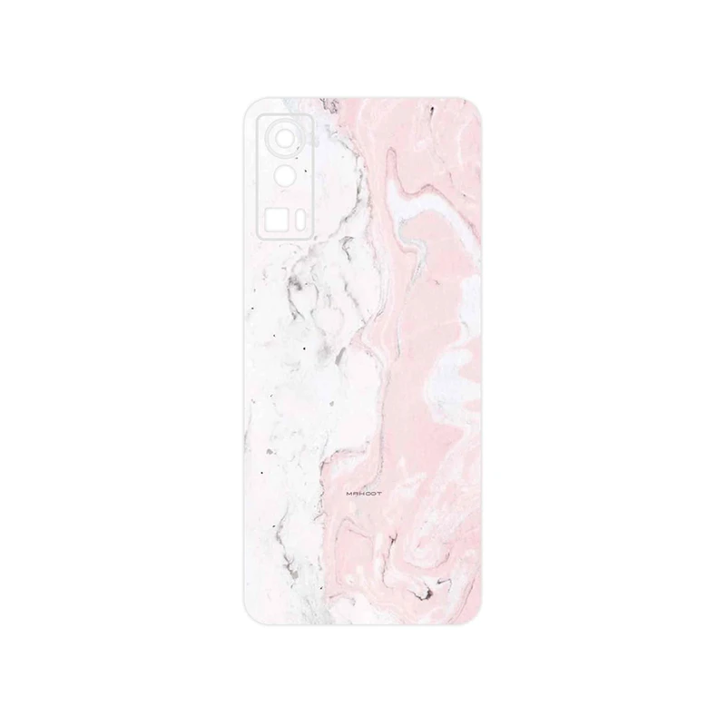 برچسب پوششی ماهوت مدل Blanco_Pink_Marble مناسب برای گوشی موبایل جی پلاس X20