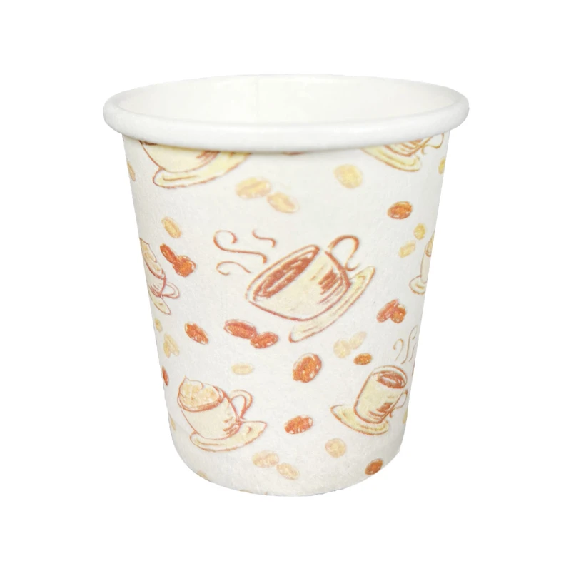 لیوان یکبار مصرف مدل شات قهوه 90cc طرح کاپ بسته 50 عددی