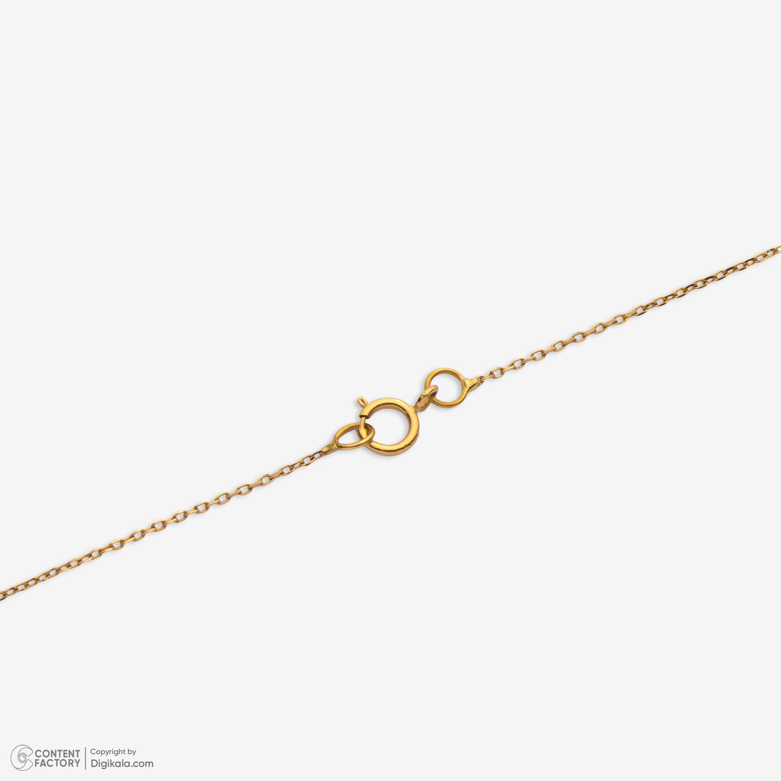 گردنبند طلا 18 عیار زنانه با زنجیر حلقه‌ای (فلامینگو) وی گالری مدل قلب و فرشته کد NB9371 -  - 7