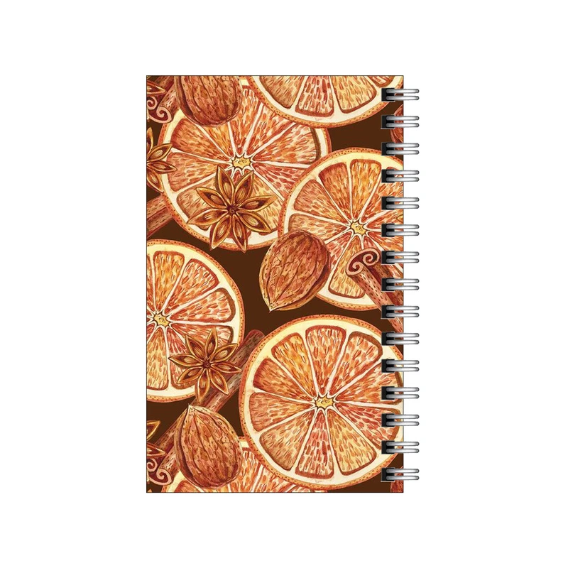 دفترچه یادداشت مدل to do list طرح تم پاییزی پرتقال دارچین گردو کد 6678140