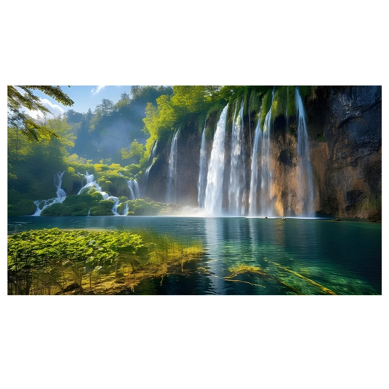 فرش پارچه‌ای مدل فرشینه طرح آبشار کد AR3060273