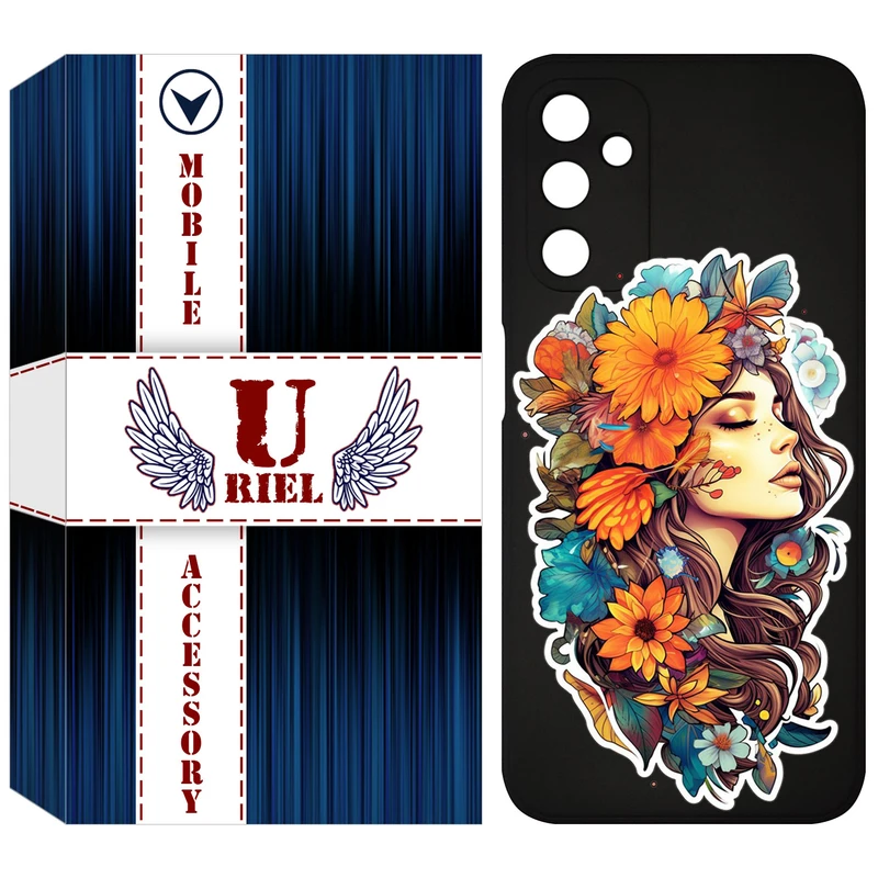 کاور یوریل مدل KSH کد 52 طرح دختر مناسب برای گوشی موبایل سامسونگ Galaxy M14