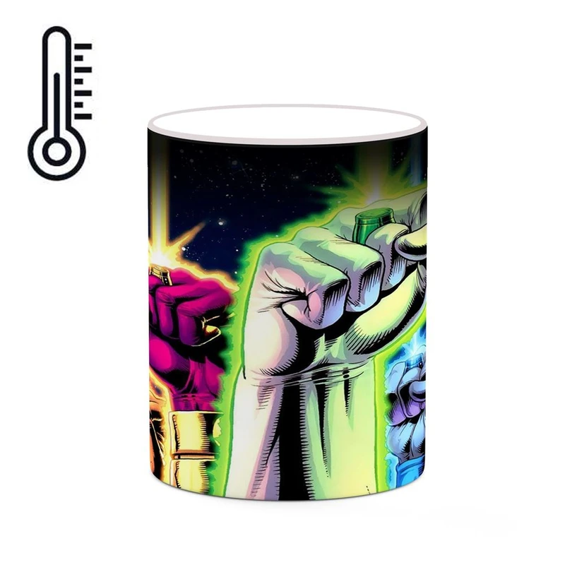 ماگ حرارتی کاکتی مدل گرین لنترن Green Lantern کد mgh38804