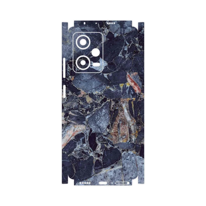 برچسب پوششی ماهوت مدل Broken black marble-FullSkin مناسب برای گوشی موبایل شیائومی Redmi Note 12 Pro 5G