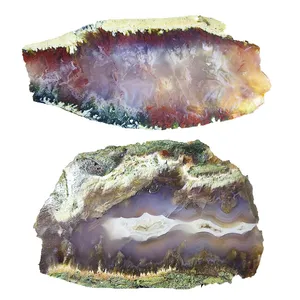 سنگ راف عقیق  مدل A 11 شجر منظره مجموعه 2 عددی