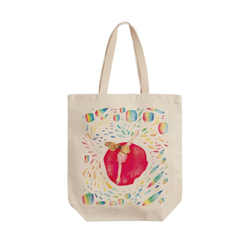 ساک خرید ترمه طراحان ایده مدل رقص رنگی کد cfp1421 - L