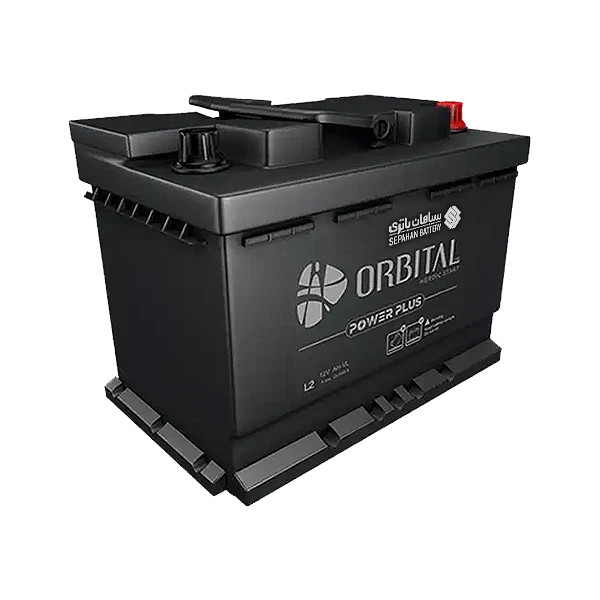 باتری اتمی خودرو سپاهان باطری مدل L2 اوربیتال 55 آمپر