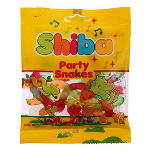 پاستیل میوه ای شیبا مدل Party Snakes مقدار 90 گرم