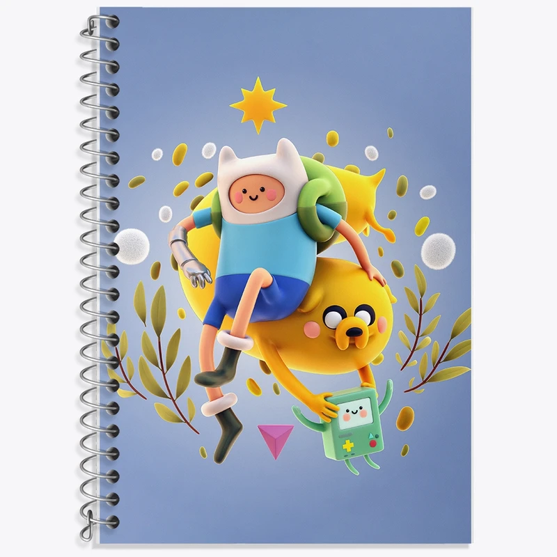 دفتر زبان 50 برگ خندالو مدل دو خط طرح وقت ماجراجویی کد F844