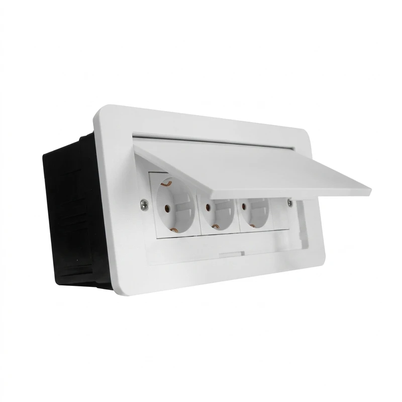 پریز برق ارت دار رو کابینتی ایران الکتریک مدل دیاموند M7