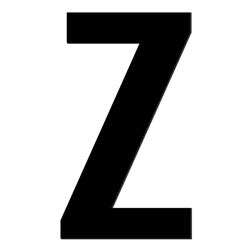 تابلو راهنما آژنگ طرح حروف لاتین کدZ-348