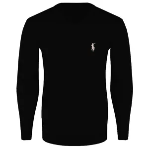 پلیور مردانه مدل یقه هفت کد ME7 رنگ مشکی