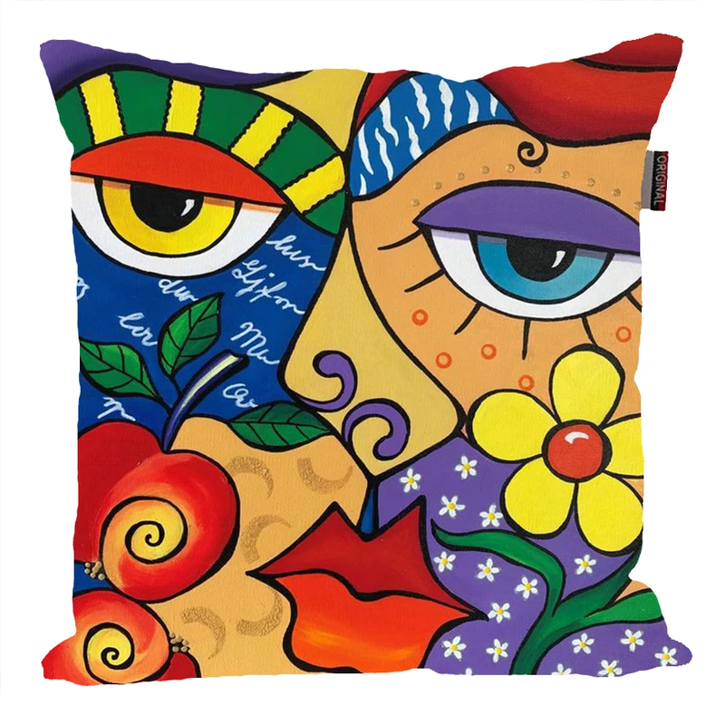 کوسن پاد آفرین مدل فانتزی طرح چهره کد P468