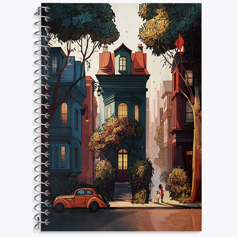 دفتر نت موسیقی 50 برگ خندالو طرح خانه کد N5626