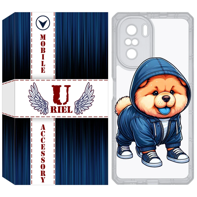 کاور یوریل مدل Clear کد 65 طرح سگ مناسب برای گوشی موبایل Poco F3 / Redmi K40 / K40 Pro