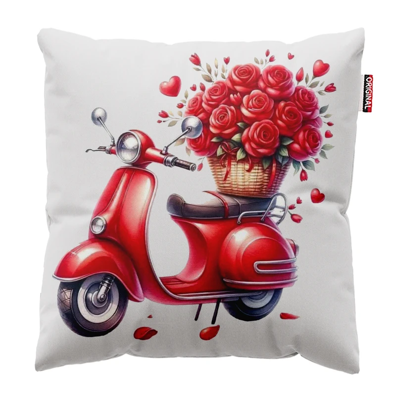 کوسن مدل عشقولانه سایز 30*30 سانتی متر