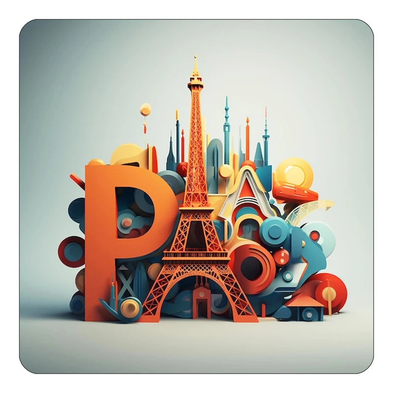 مگنت کاکتی طرح پاریس Paris مدل mp55298