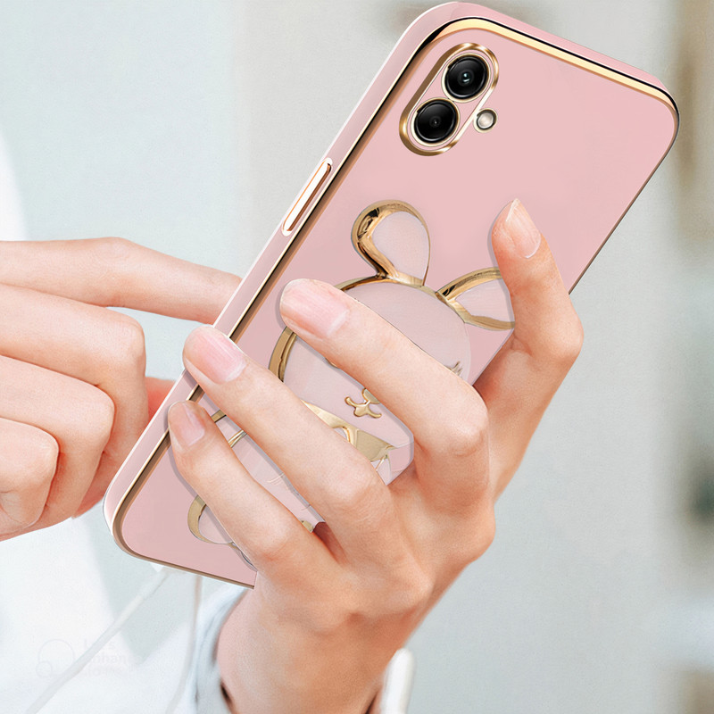 کاور اسپارتان مدل Bunny مناسب برای گوشی موبایل سامسونگ Galaxy A04 به همراه بند نگهدارنده