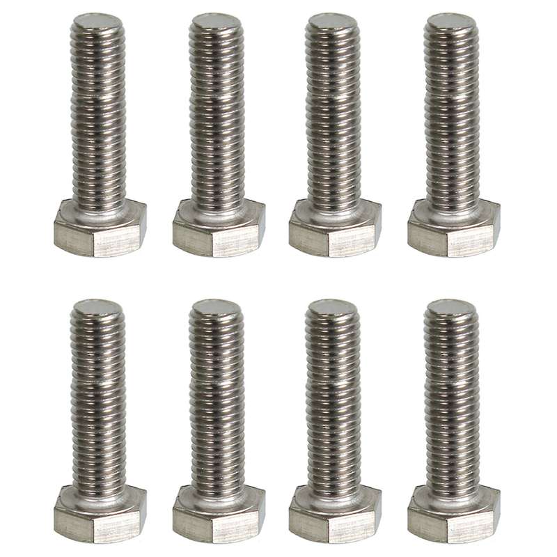 پیچ مدل P08 سر شش گوش آهنی 10x40 بسته 8 عددی