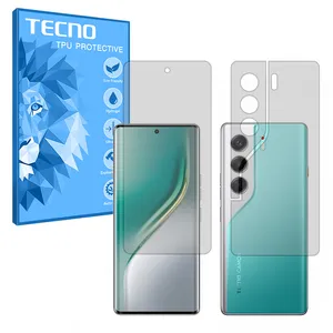 Tecno Resistant model transparent screen protector suitable for Tecno Camon 40 Pro mobile phone along with the back protector