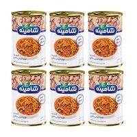 کنسرو لوبیا چیتی با قارچ شامینه - 350 گرم بسته 6 عددی