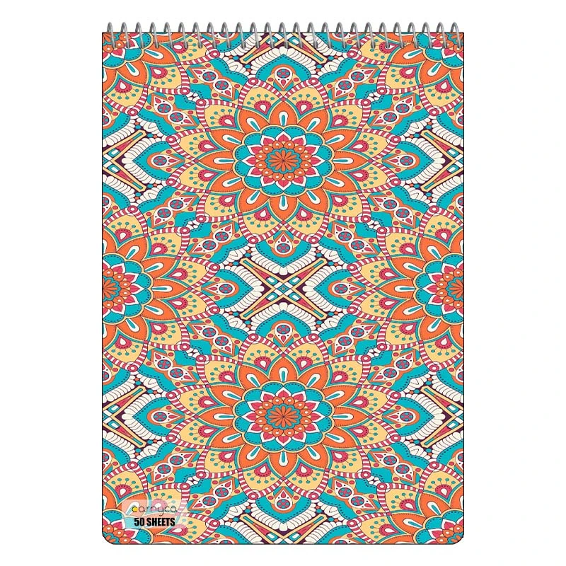 دفتر نقاشی 50 برگ سیمی کارنیکا طرح پترن ایرانی Persian Pattern کد 43471