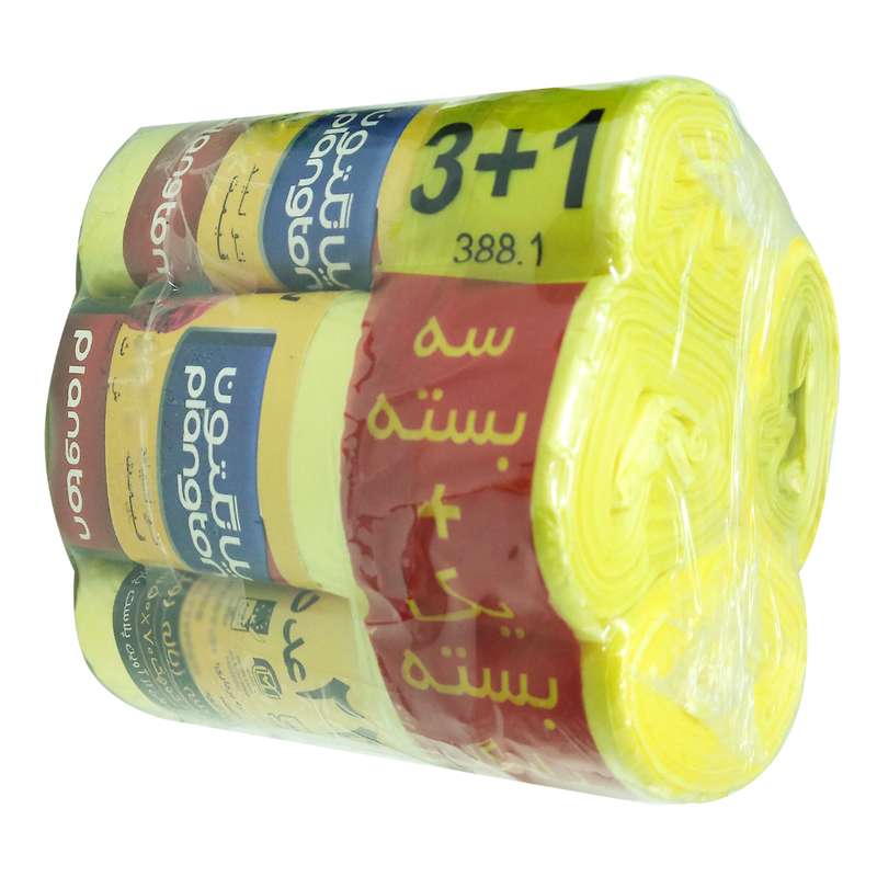 کیسه زباله پلانگتون مدل PEL_YE-LOW5070 بسته 4 عددی
