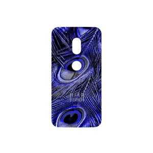 MAHOOT Purple Feather Cover Sticker for Motorola Moto G4 Play