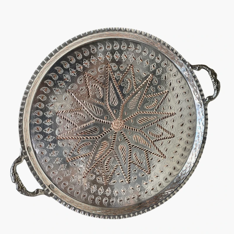 سینی مسی مدل الماس تراش