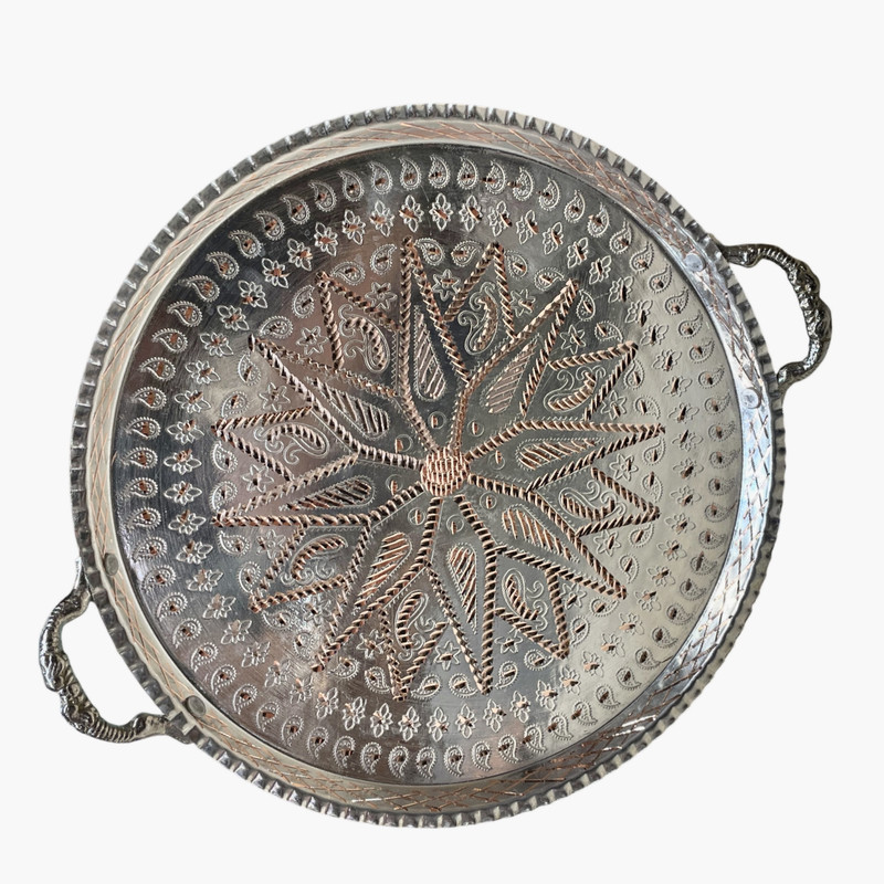 سینی مسی مدل الماس تراش