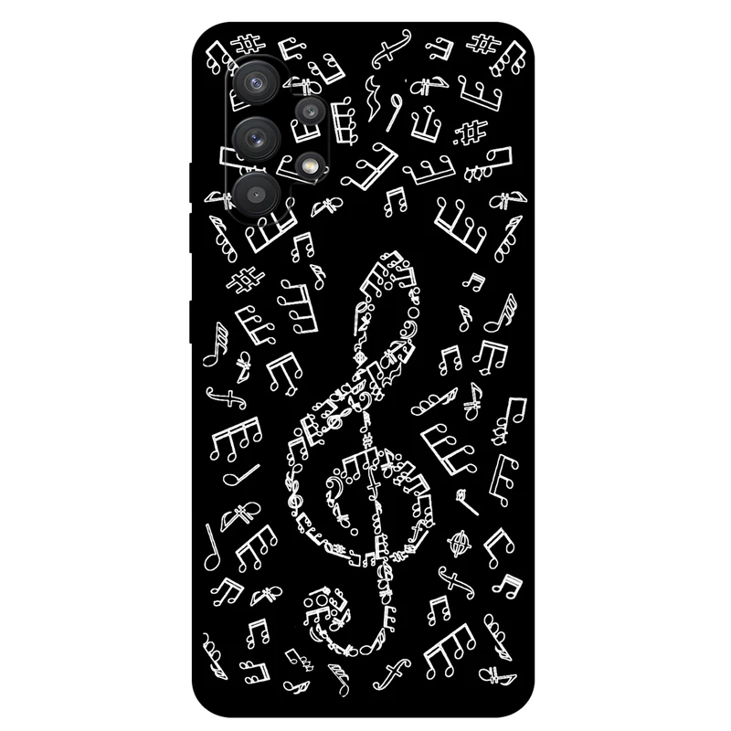 کاور مگافون طرح نوت موسیقی مدل 1370 مناسب برای گوشی موبایل سامسونگ Galaxy A32 4G   