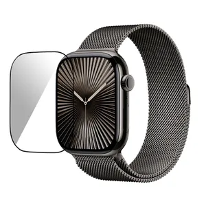 Goof Milanese-PMMA Strap suitable for Apple Watch Series 10 42mm With Screen Protector