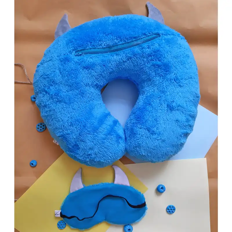 چشم بند قاصدک مدل دیو کد 01 به همراه بالش دورگردنی