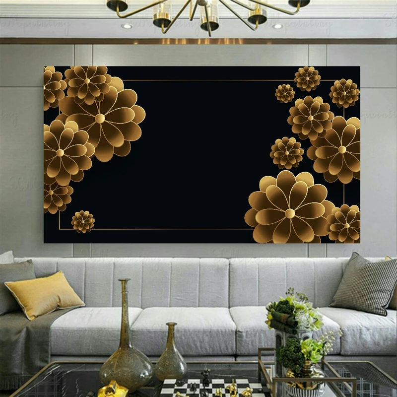 پوستر دیواری طرح گل مدل ZB301