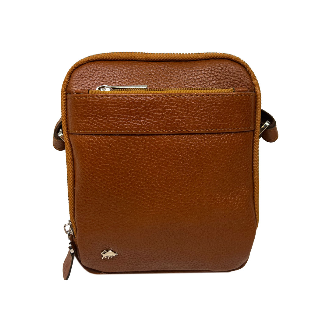 کیف رودوشی مردانه سرزمین چرم مدل رامبد کد 301307