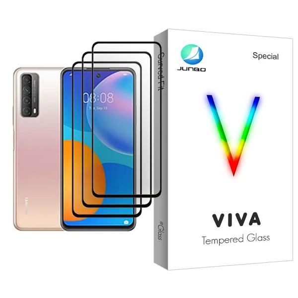 محافظ صفحه نمایش جانبو مدل Viva Glass MIX003 مناسب برای گوشی موبایل هوآوی P smart 2021 بسته سه عددی