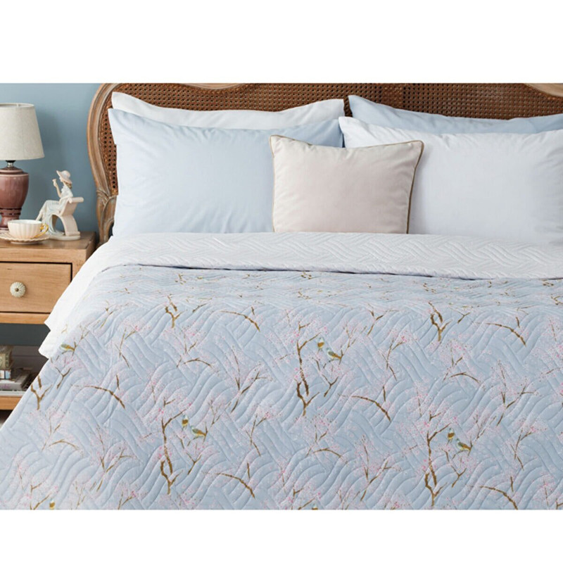 روتختی مادام کوکو مدل Mavi Oiseaux سایز 220x200 سانتی متر روتختی مادام کوکو مدل Mavi Oiseaux سایز 220x200 سانتی متر
