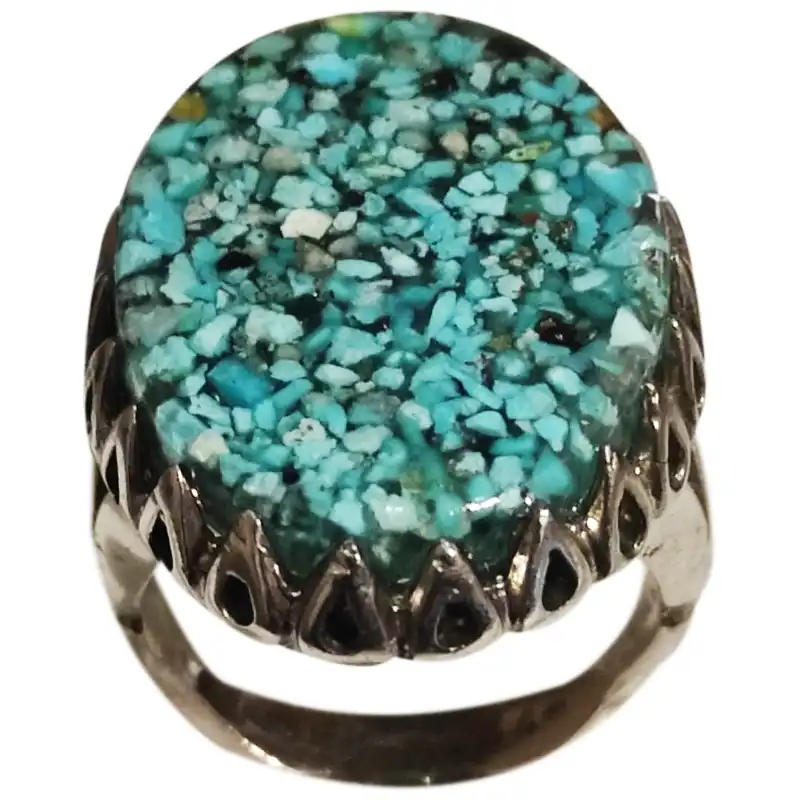 انگشتر مردانه مدل فیروزه کد GL081