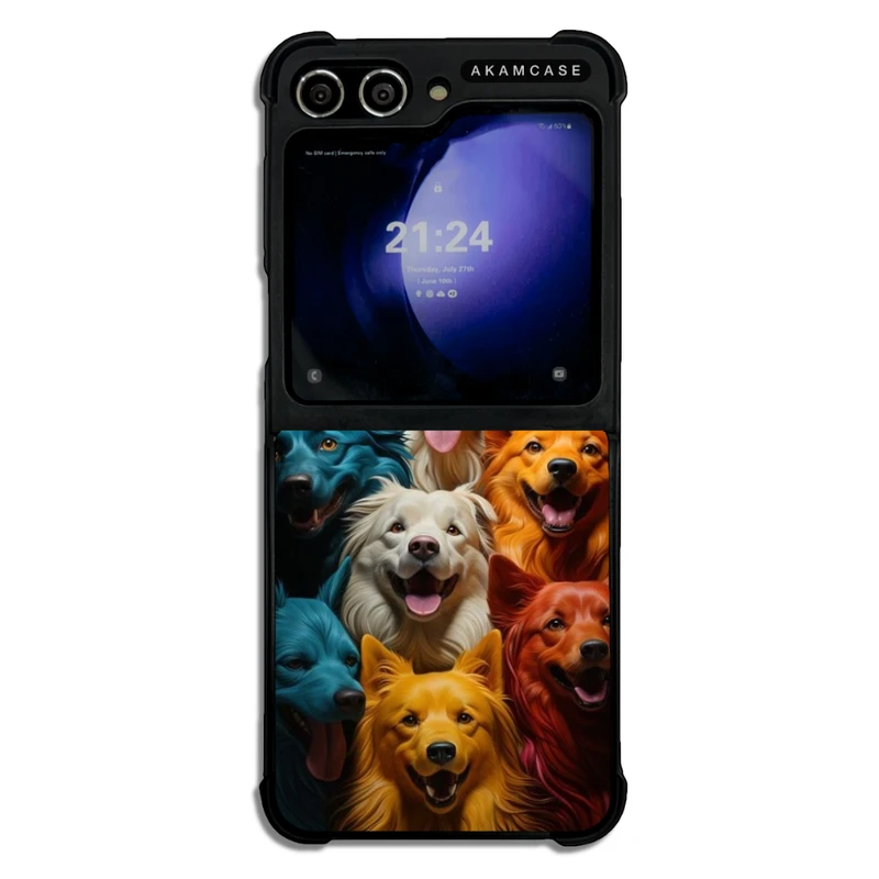کاور آکام مدل AMC-WSGZFLIP5-DOGS-22 مناسب برای گوشی موبایل سامسونگ Galaxy Z Flip 5