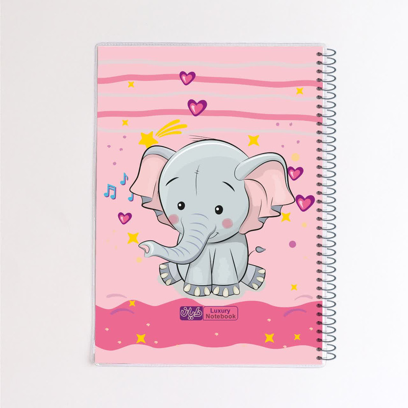 دفتر مشق 50 برگ دایان مدل حاشیه دار کیوت کد 54642 بسته 4 عددی