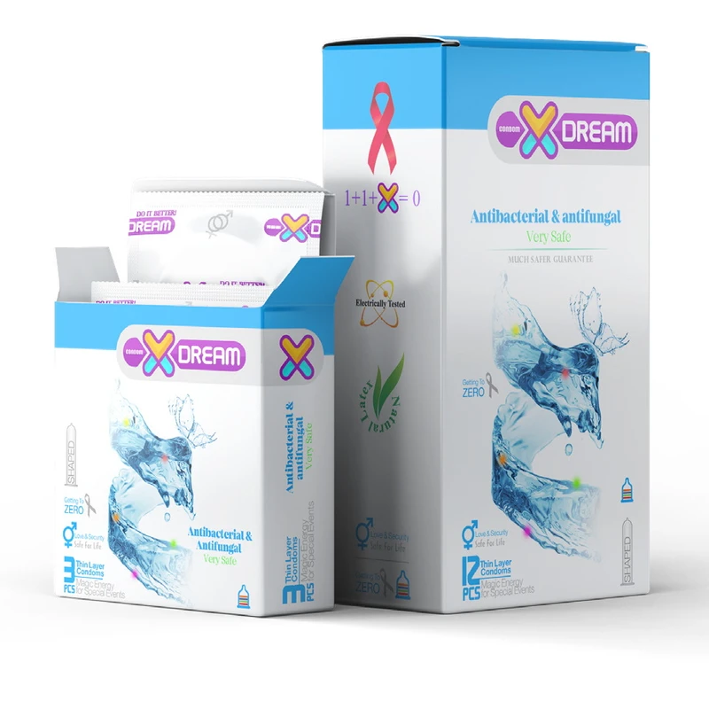کاندوم ایکس دریم مدل Antibacterial & Antifungal مجموعه 2 عددی