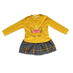 پیراهن دخترانه مدل پاییزی کد 1921