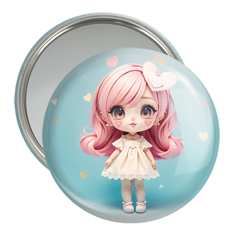 آینه جیبی خندالو مدل دخترانه (Girlish) کد 36873