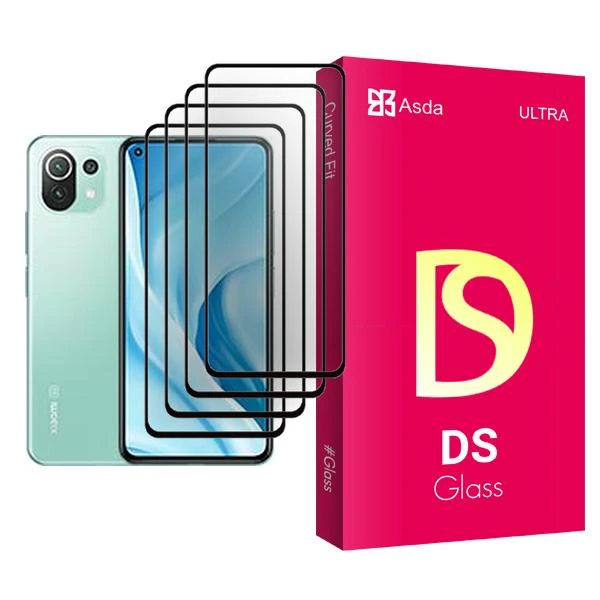 محافظ صفحه نمایش آسدا مدل DS Glass MIX004 مناسب برای گوشی موبایل شیائومی Mi 11 Lite 5G بسته چهار عددی