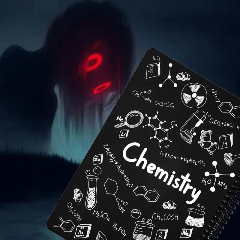 دفتر مشق 100 برگ دات نوت طرح شیمی مدل فرمول