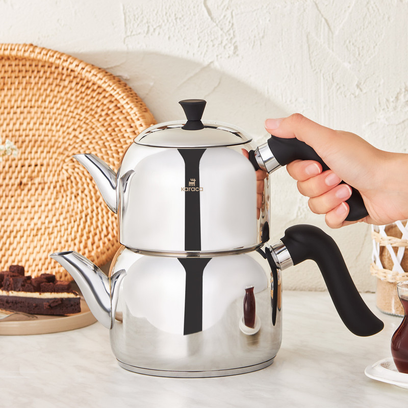 ست کتری و قوری کاراجا مدل Edena گنجایش کتری 1.95 لیتر گنجایش قوری 1.35 لیتر