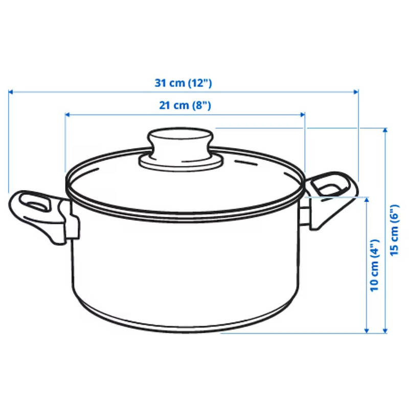 قابلمه ایکیا مدل 474 F سایز 21